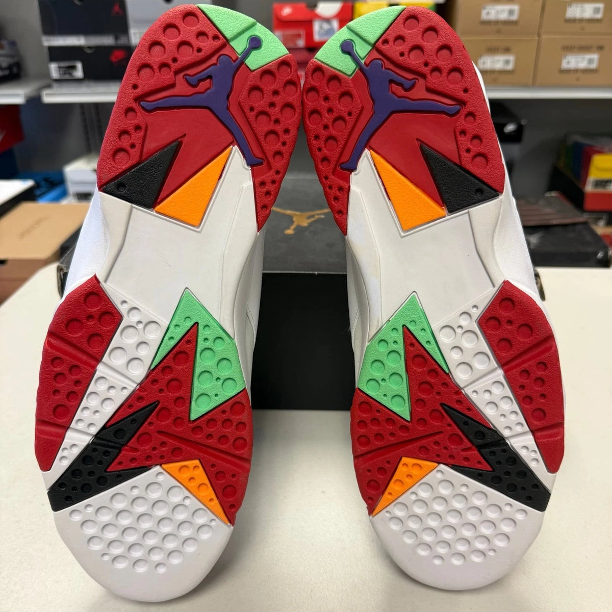 Air Jordan 7 Retro Hare White True Red - Shoe Boxs