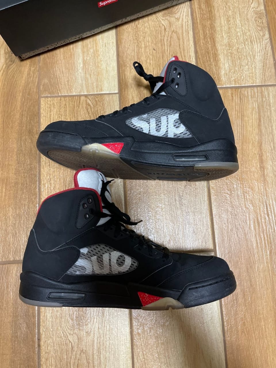 Air Jordan Retro 5 SUPREME First Copy Premium Quality Sneakers - ShoesBox