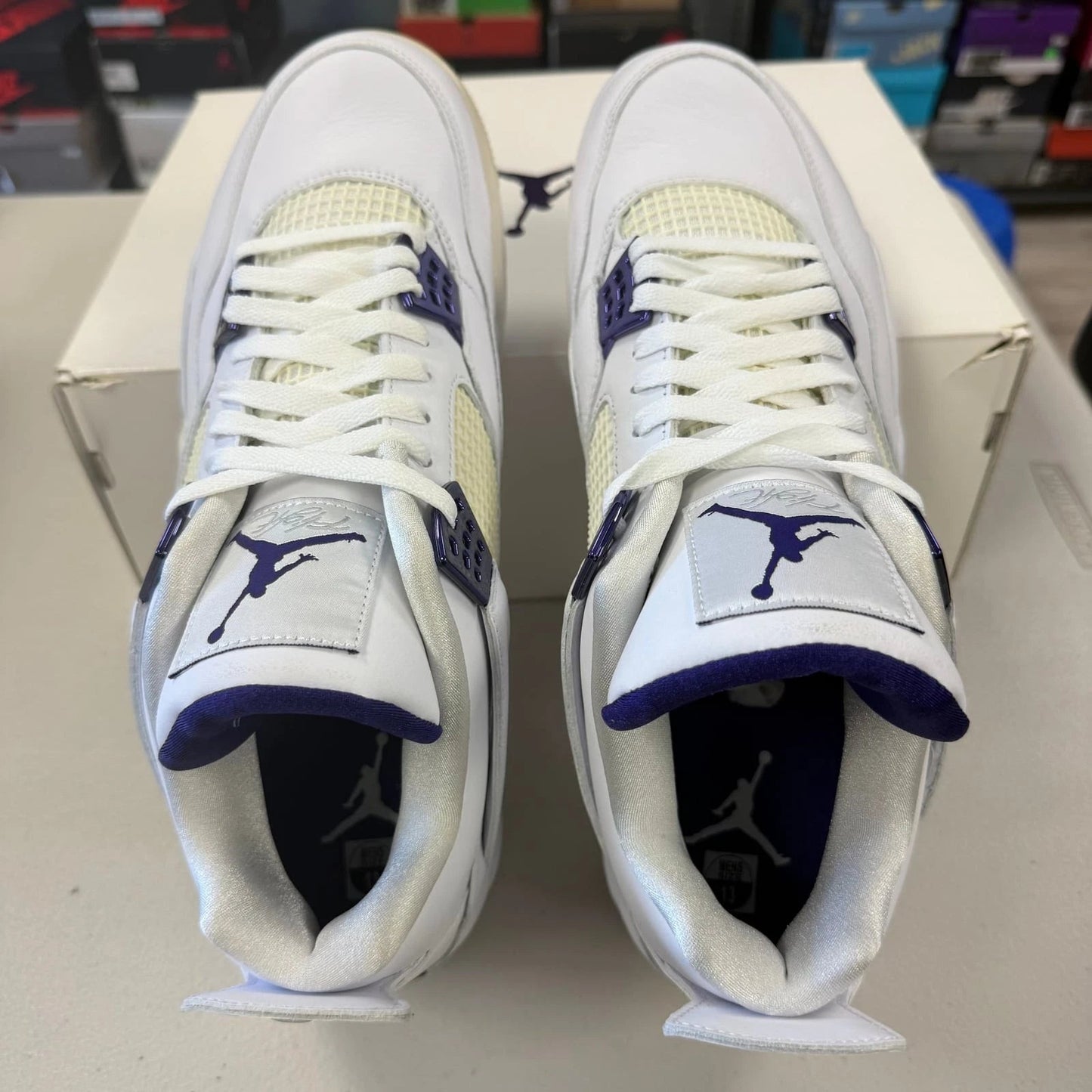 Air Jordan 4 Retro Court Purple - Shoe Boxs