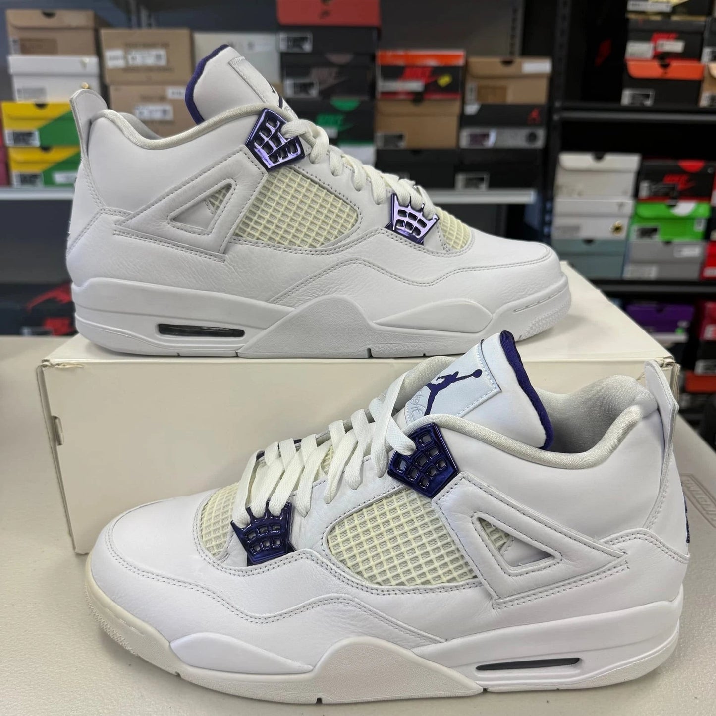 Air Jordan 4 Retro Court Purple - Shoe Boxs