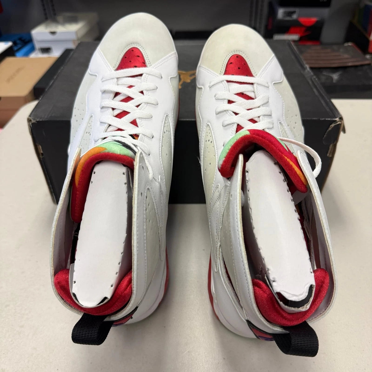 Air Jordan 7 Retro Hare White True Red - Shoe Boxs