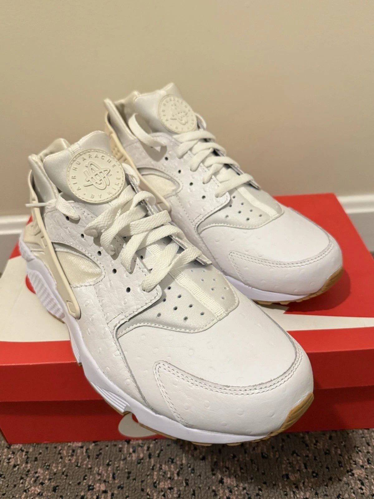 Nike Air Huarache Run PA Shoes Ostrich Gum - Shoe Boxs