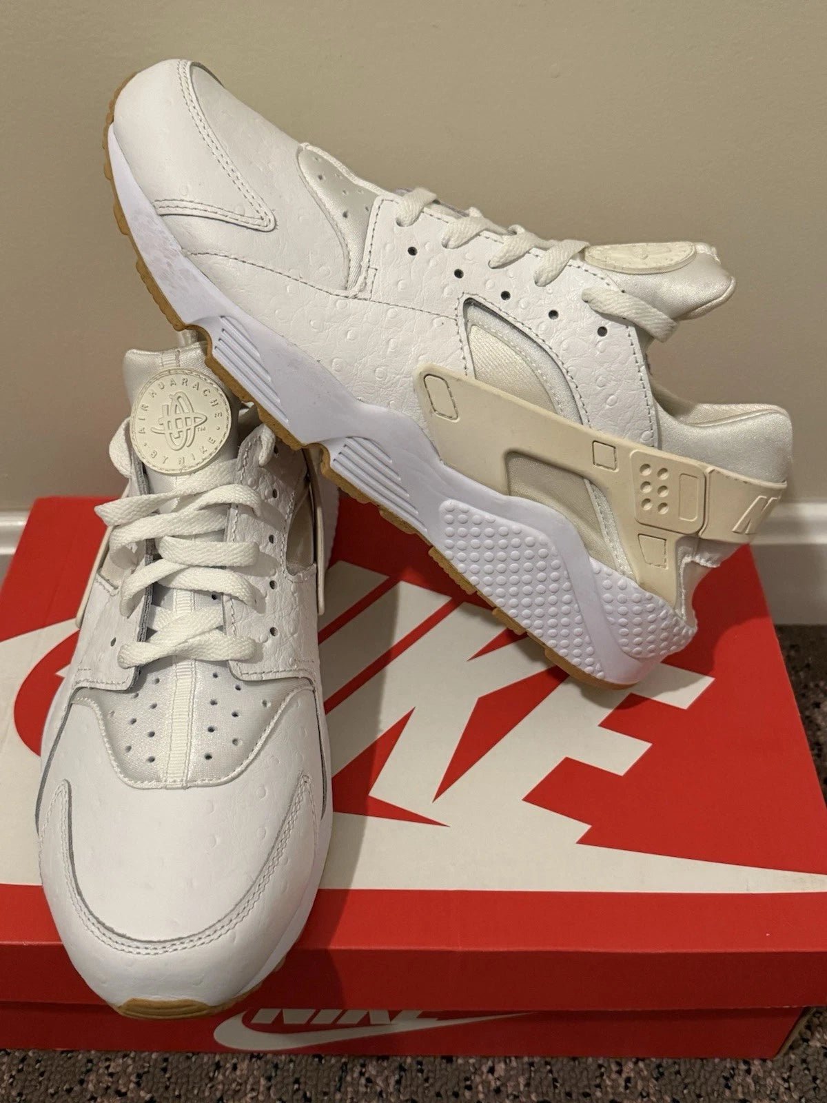 Nike Air Huarache Run PA Shoes Ostrich Gum - Shoe Boxs