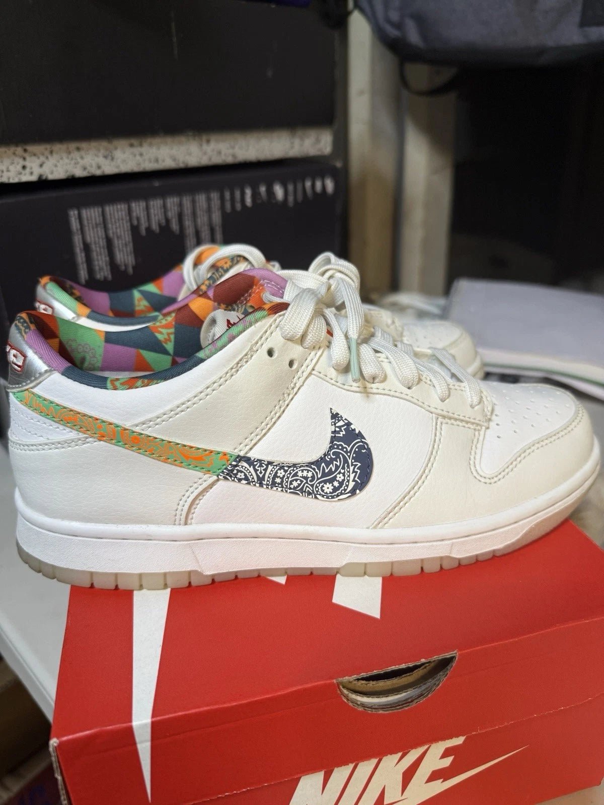 Nike Dunk Low Multi-Color Paisley - Shoe Boxs