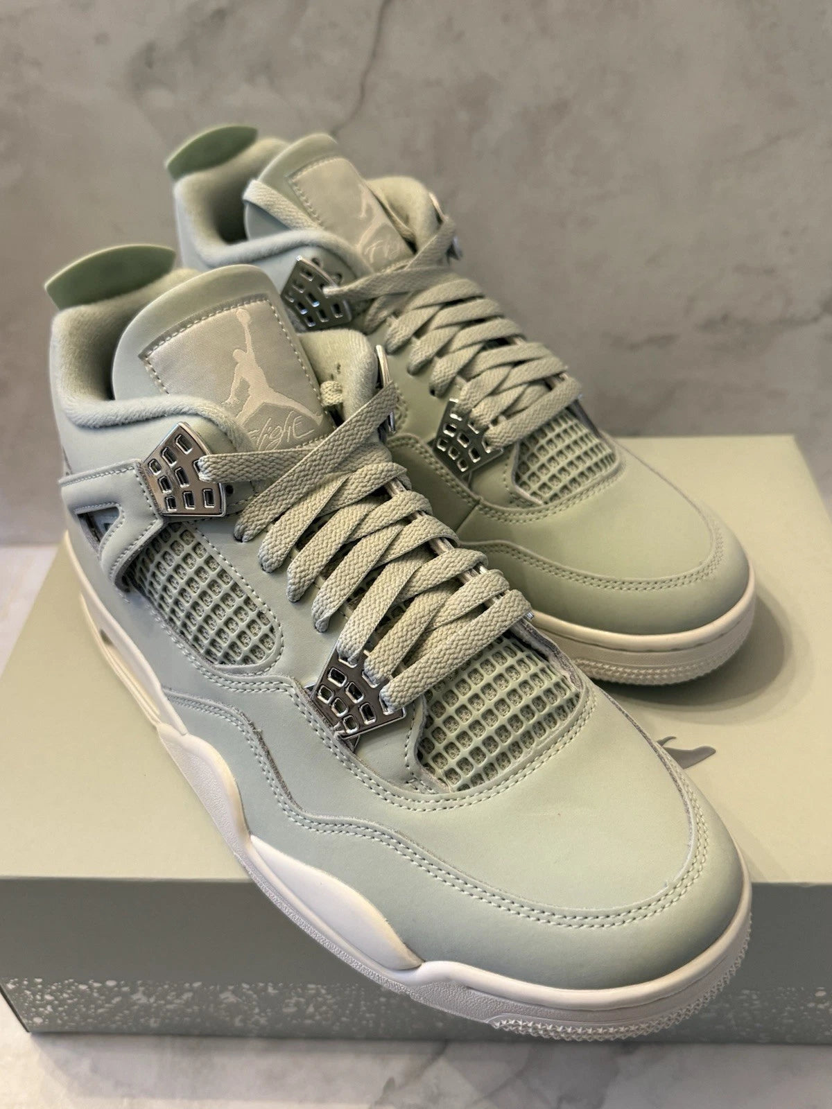 Nike Air Jordan 4 Retro Seafoam Shoes