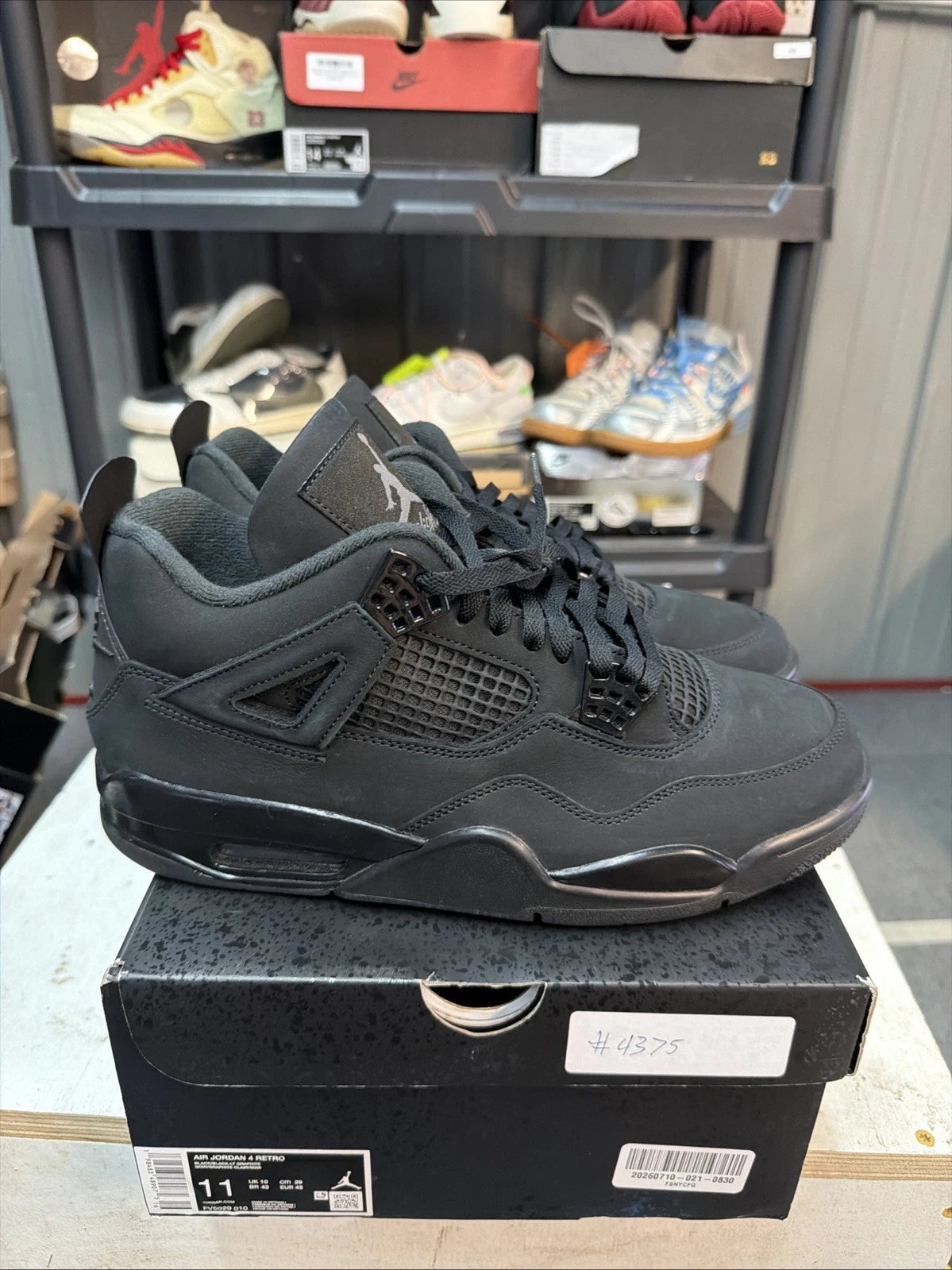 Jordan Retro 4 Black Cat
