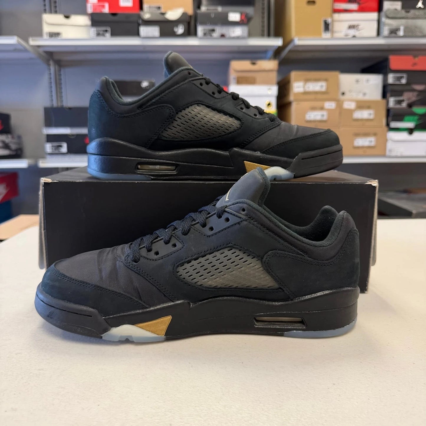Air Jordan 5 Retro Low Wings Black Metallic Gold